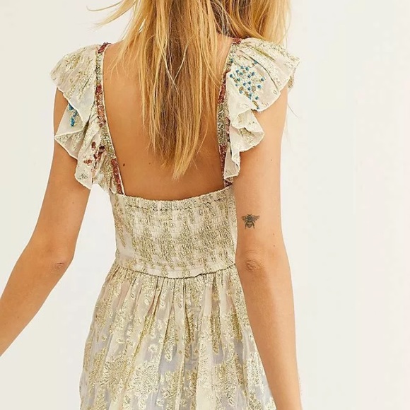 ISO free People All That Shimmers Jaquard blouse - Picture 3 of 4